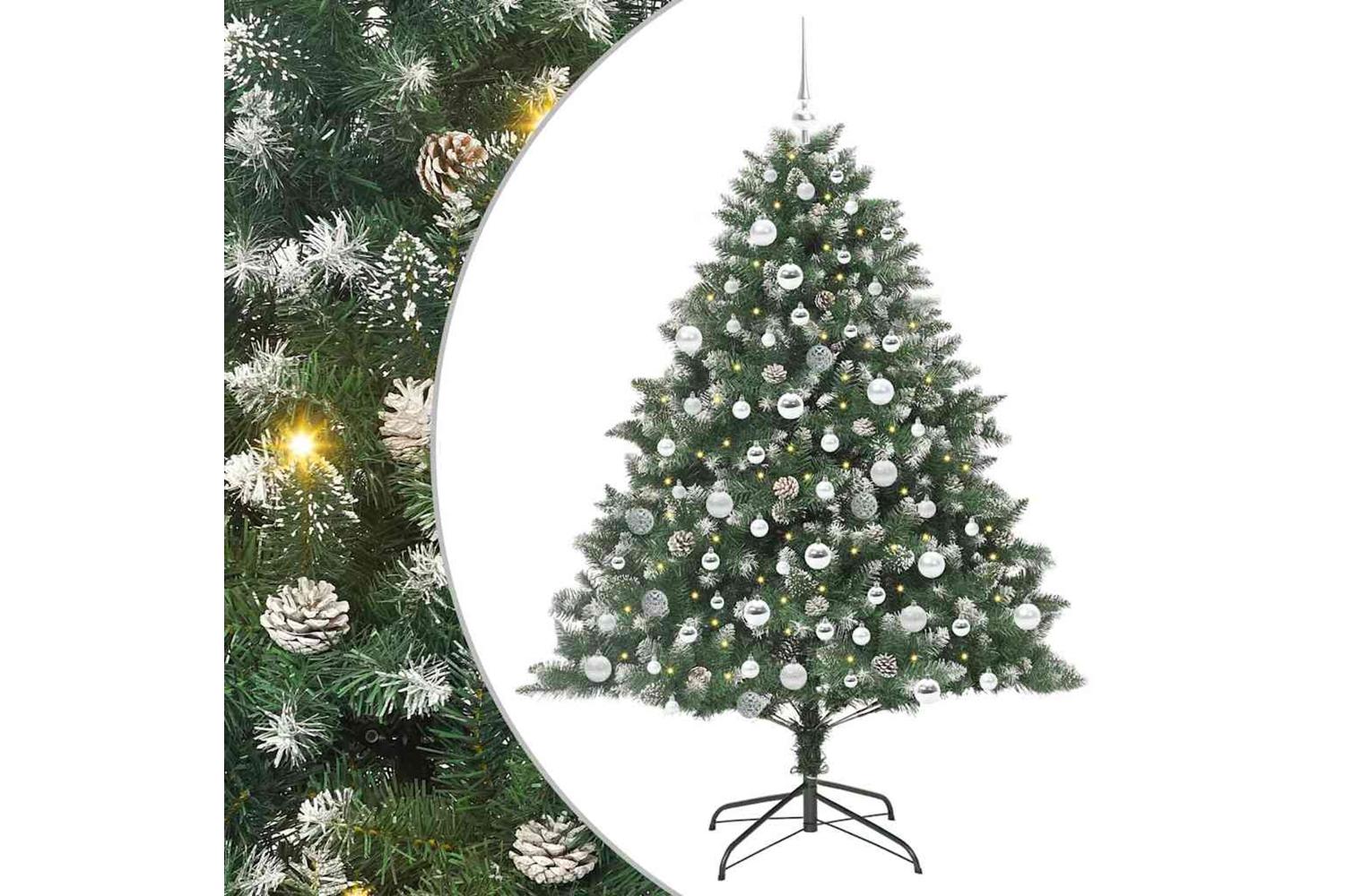 Vidaxl Artificial Christmas Tree With Stand Green 126 X 126 X 180 Cm-2