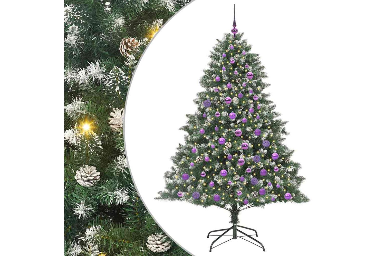 Vidaxl Artificial Christmas Tree With Stand Green 126 X 126 X 180 Cm-2