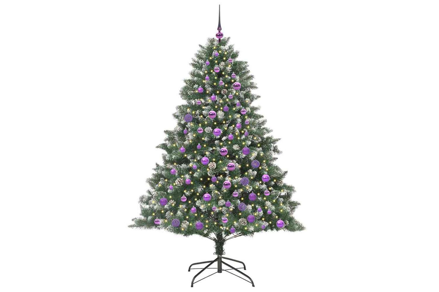 Vidaxl Artificial Christmas Tree With Stand Green 126 X 126 X 180 Cm-3