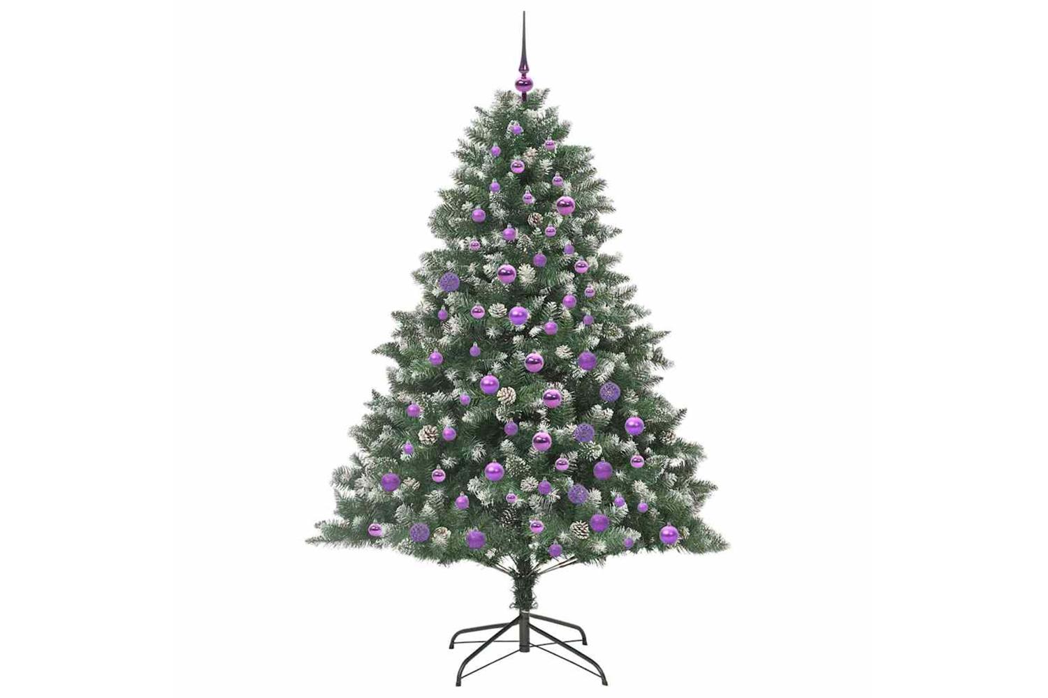 Vidaxl Artificial Christmas Tree With Stand Green 126 X 126 X 180 Cm-4