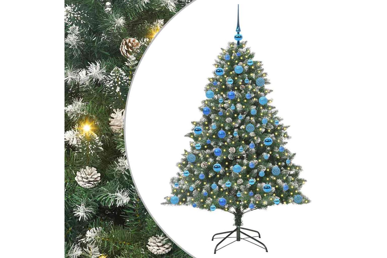 Vidaxl Artificial Christmas Tree With Stand Green 126 X 126 X 180 Cm-2