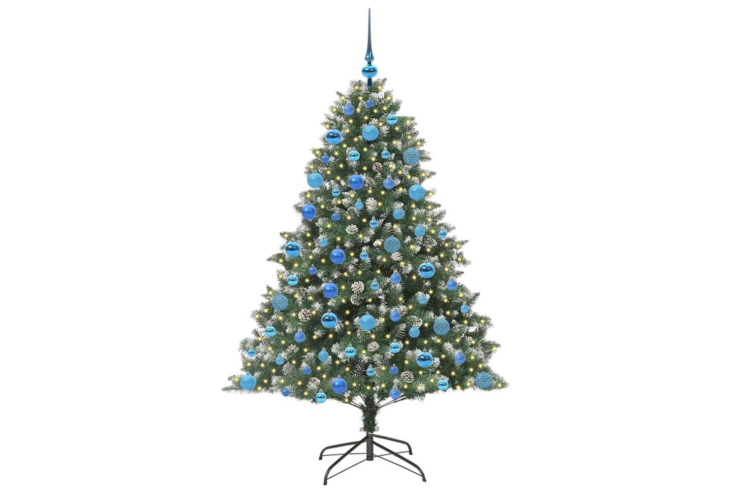 Vidaxl Artificial Christmas Tree With Stand Green 126 X 126 X 180 Cm-3