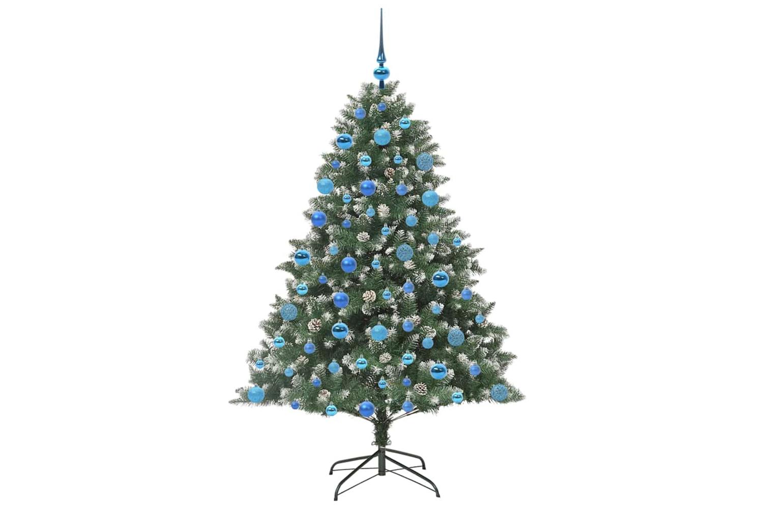Vidaxl Artificial Christmas Tree With Stand Green 126 X 126 X 180 Cm-4