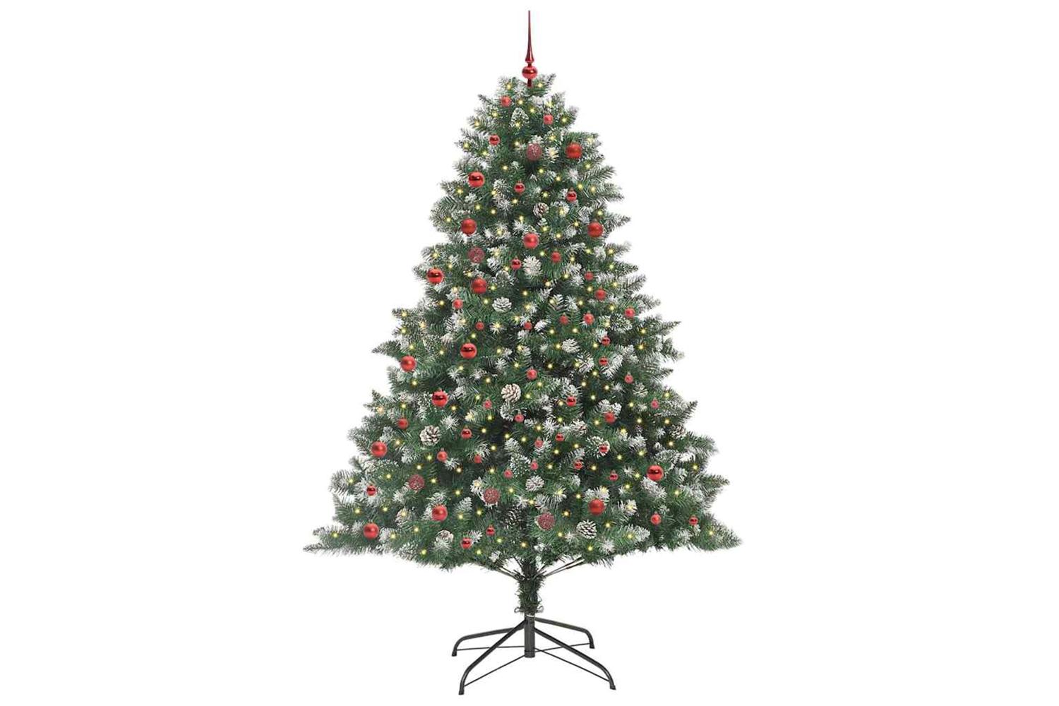 Vidaxl Artificial Christmas Tree With Stand Green 140 X 140 X 210 Cm-2