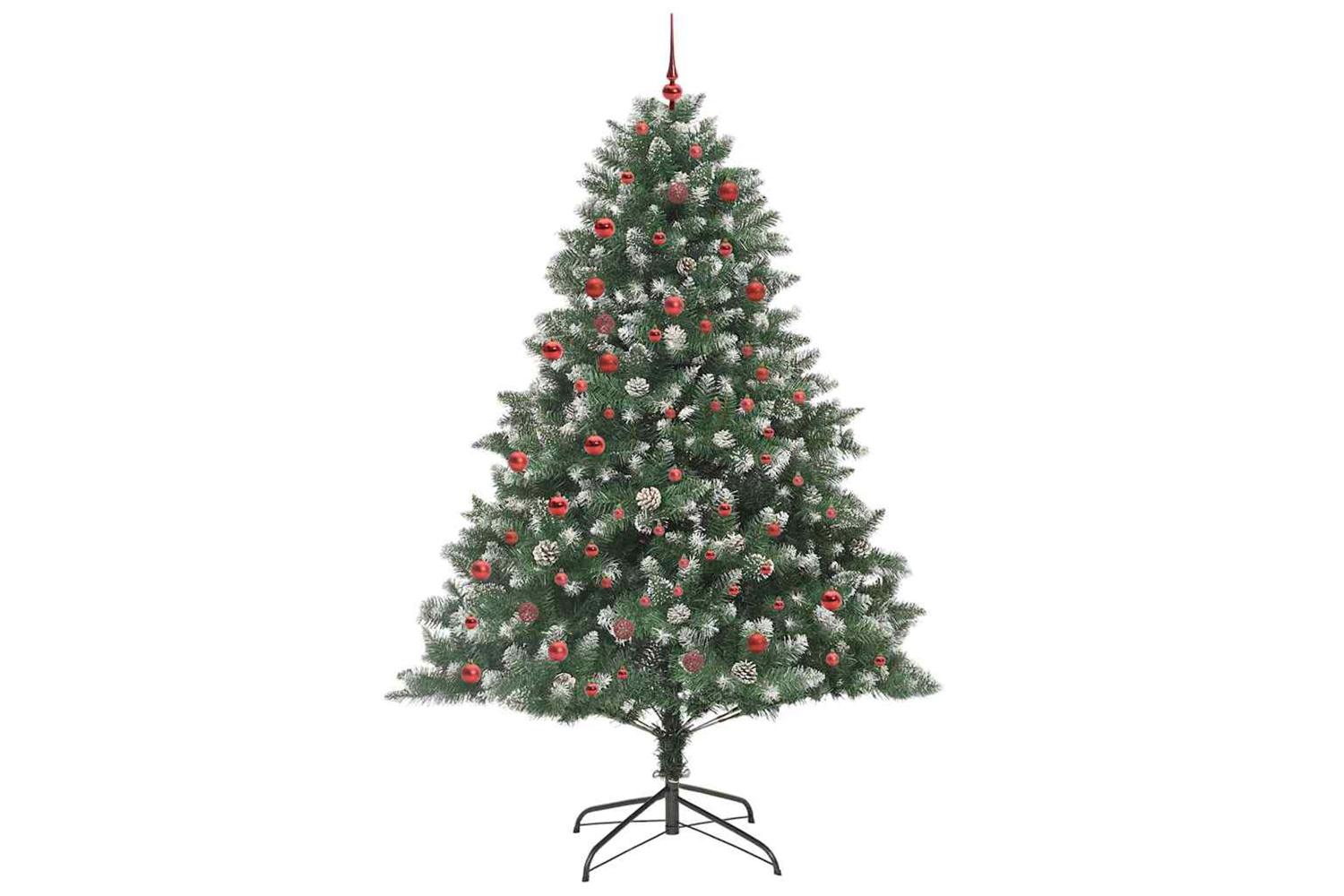 Vidaxl Artificial Christmas Tree With Stand Green 140 X 140 X 210 Cm-3