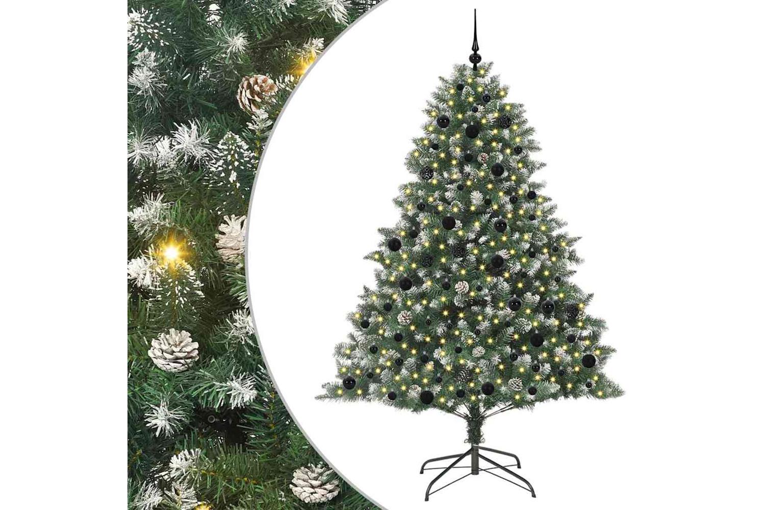 Vidaxl Artificial Christmas Tree With Stand Green 140 X 140 X 210 Cm-2