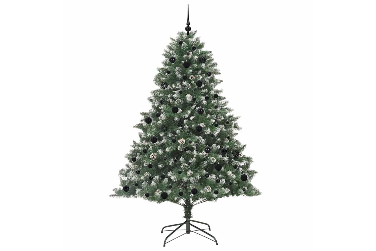 Vidaxl Artificial Christmas Tree With Stand Green 140 X 140 X 210 Cm-4