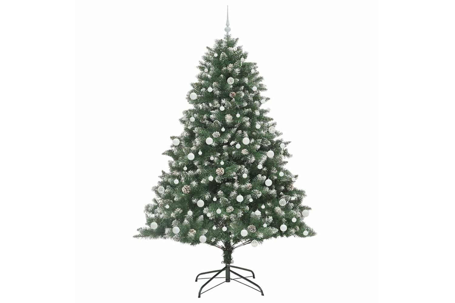 Vidaxl Artificial Christmas Tree With Stand Green 140 X 140 X 210 Cm-4