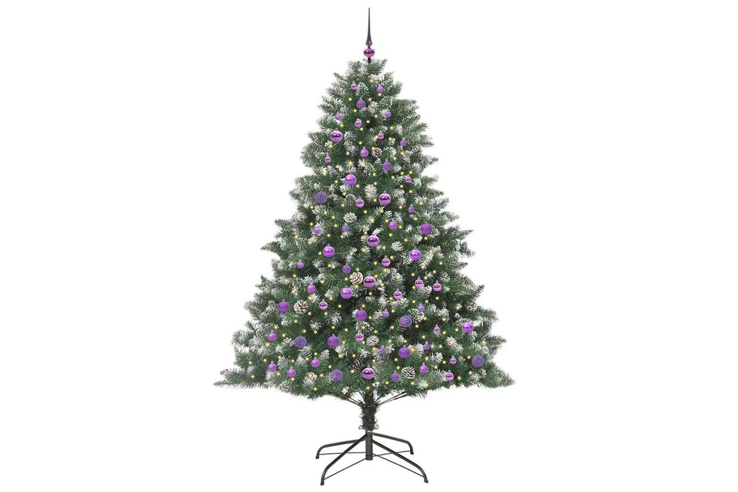 Vidaxl Artificial Christmas Tree With Stand Green 140 X 140 X 210 Cm-3