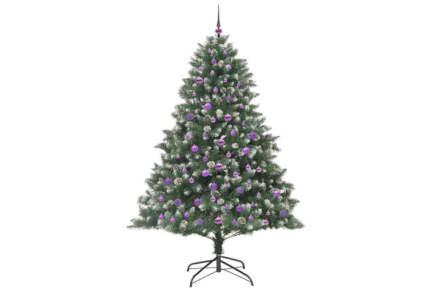 Vidaxl Artificial Christmas Tree With Stand Green 140 X 140 X 210 Cm-4