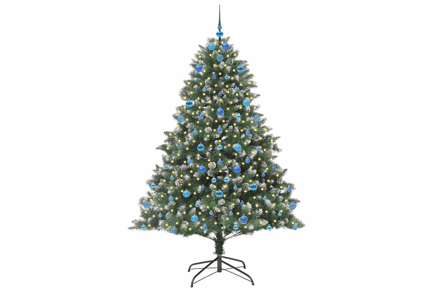 Vidaxl Artificial Christmas Tree With Stand Green 140 X 140 X 210 Cm-3
