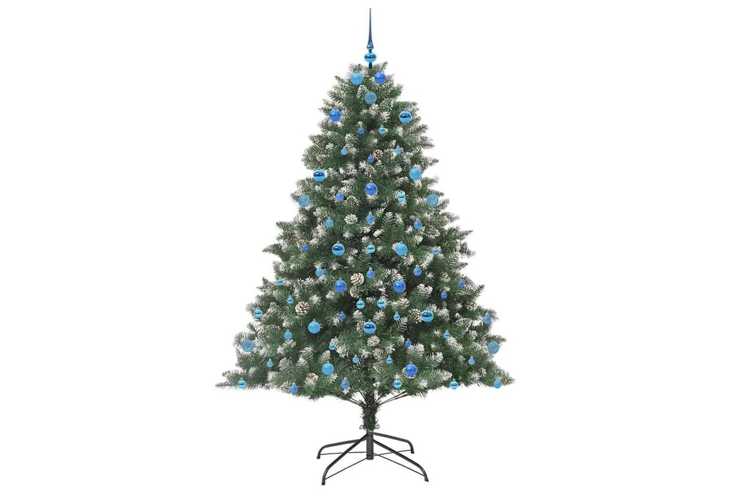 Vidaxl Artificial Christmas Tree With Stand Green 140 X 140 X 210 Cm-4