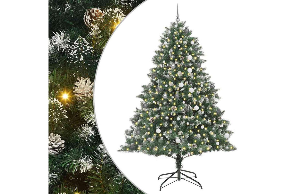 Vidaxl Artificial Christmas Tree With Stand Green 160 X 160 X 240 Cm-2