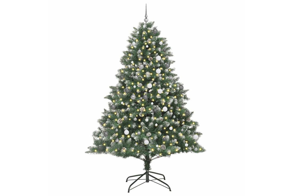 Vidaxl Artificial Christmas Tree With Stand Green 160 X 160 X 240 Cm-3