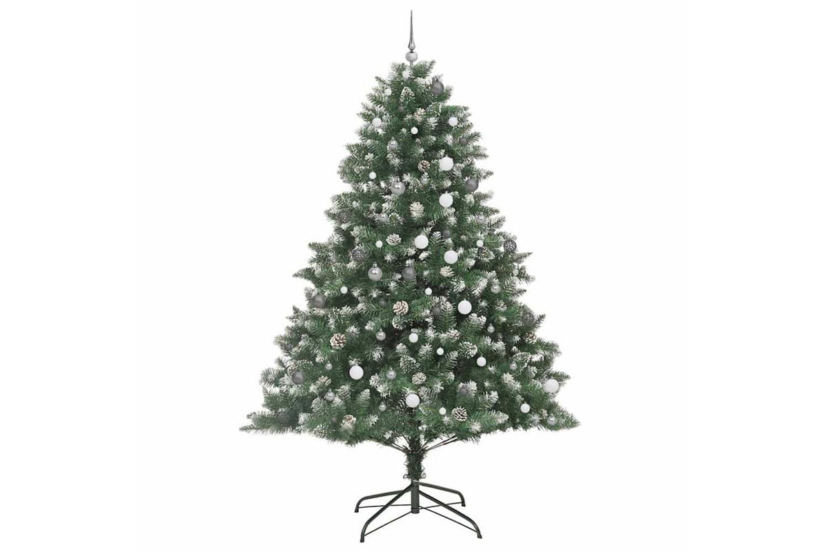Vidaxl Artificial Christmas Tree With Stand Green 160 X 160 X 240 Cm-4