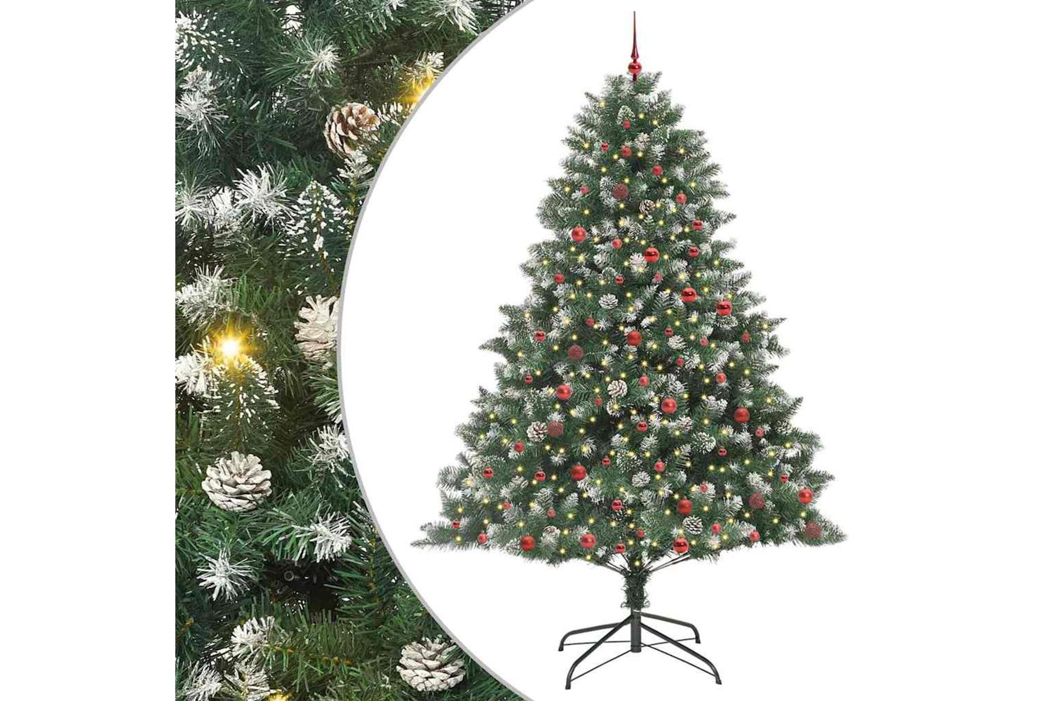 Vidaxl Artificial Christmas Tree With Stand Green 160 X 160 X 240 Cm-2