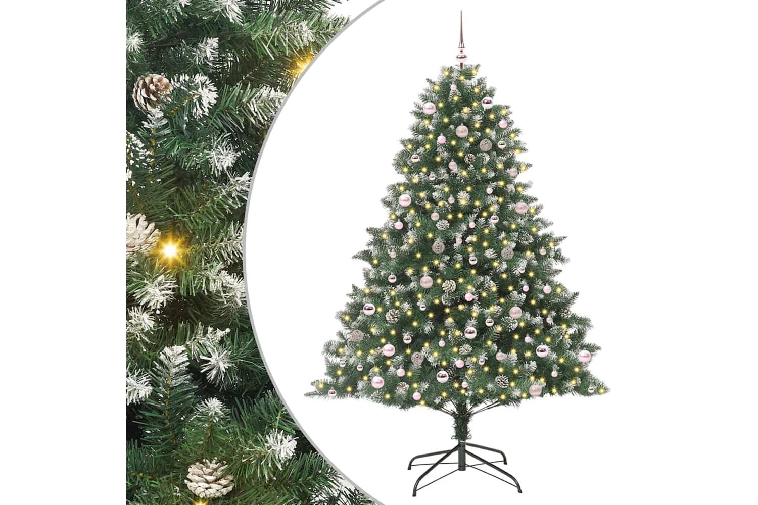 Vidaxl Artificial Christmas Tree With Stand Green 160 X 160 X 240 Cm-2