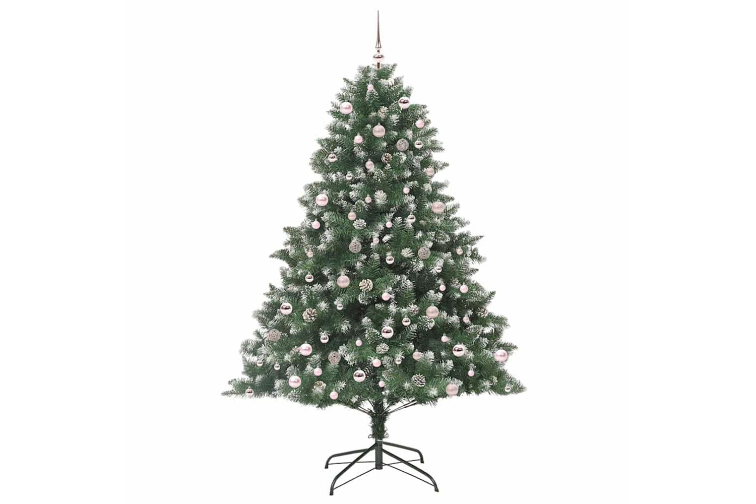 Vidaxl Artificial Christmas Tree With Stand Green 160 X 160 X 240 Cm-4