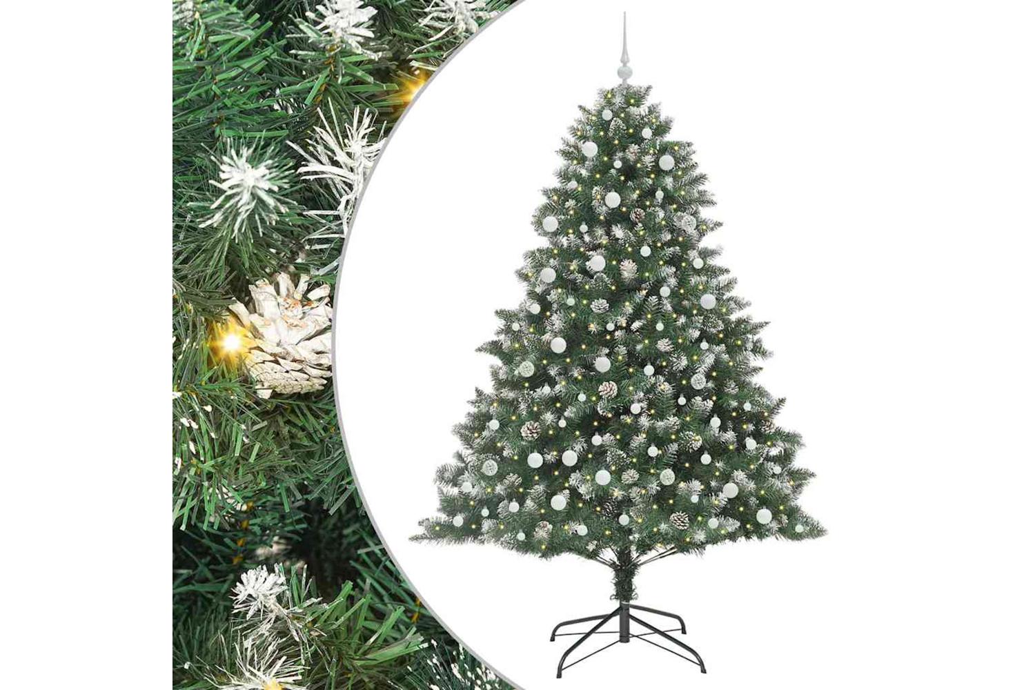 Vidaxl Artificial Christmas Tree With Stand Green 160 X 160 X 240 Cm-2
