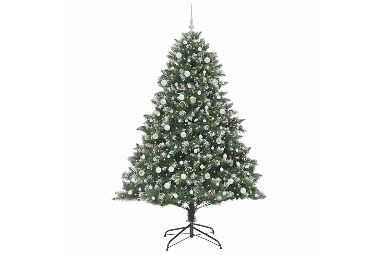 Vidaxl Artificial Christmas Tree With Stand Green 160 X 160 X 240 Cm-3