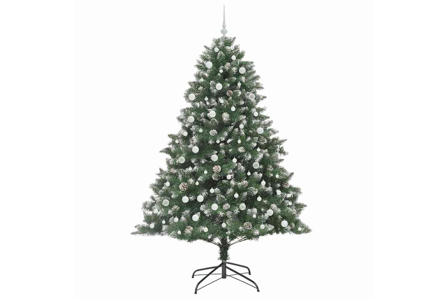 Vidaxl Artificial Christmas Tree With Stand Green 160 X 160 X 240 Cm-4