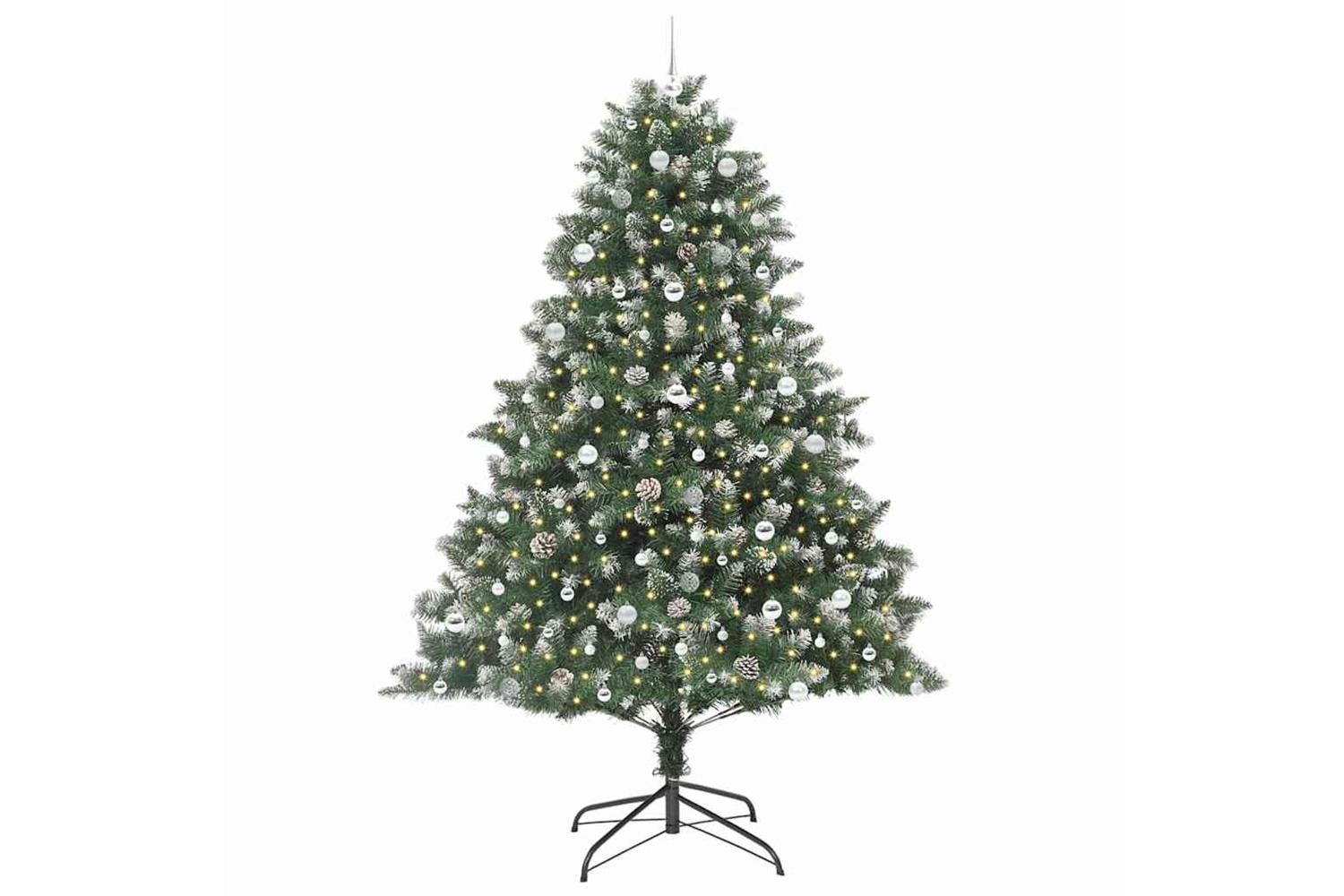 Vidaxl Artificial Christmas Tree With Stand Green 160 X 160 X 240 Cm-3