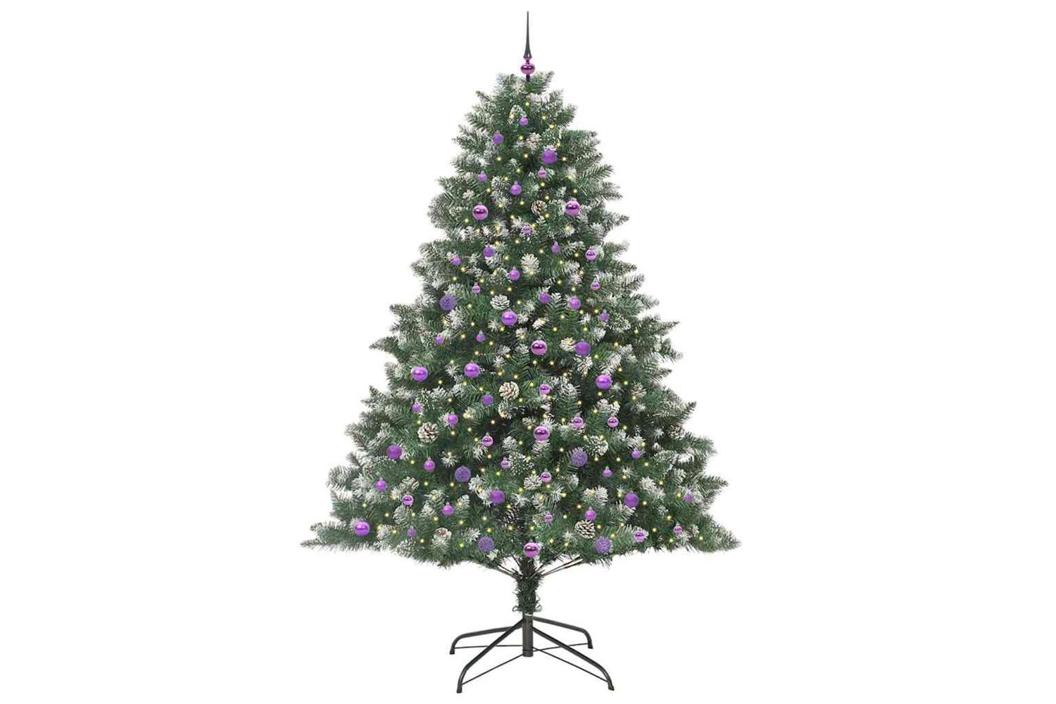 Vidaxl Artificial Christmas Tree With Stand Green 160 X 160 X 240 Cm-3