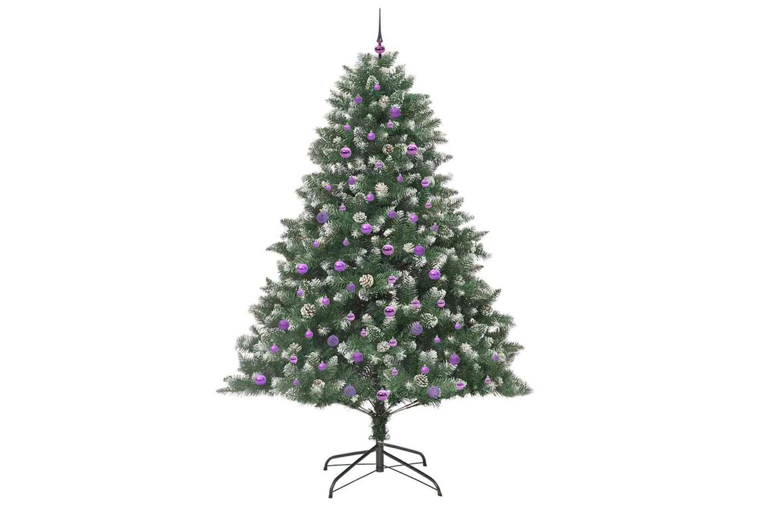 Vidaxl Artificial Christmas Tree With Stand Green 160 X 160 X 240 Cm-4