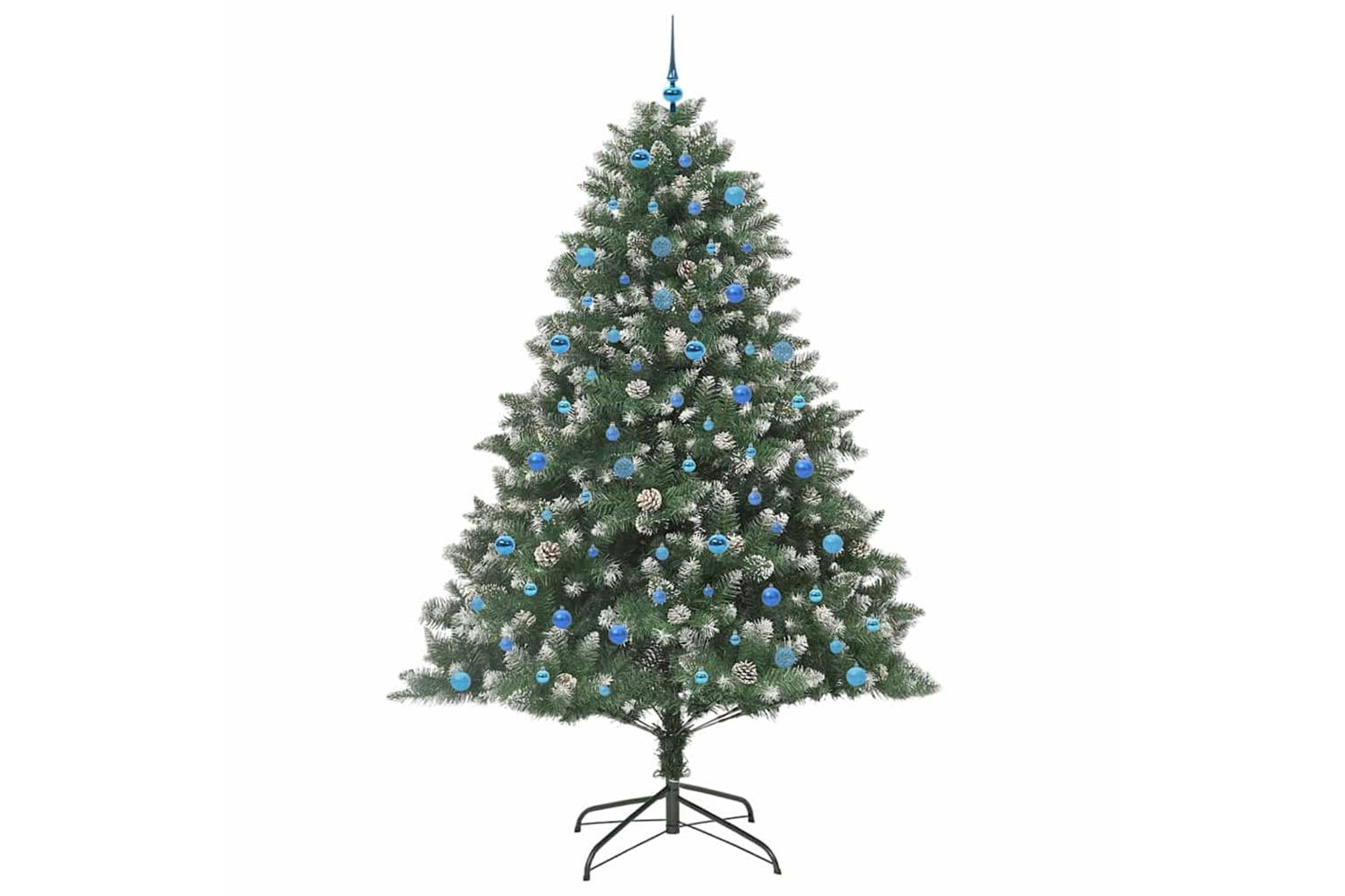 Vidaxl Artificial Christmas Tree With Stand Green 160 X 160 X 240 Cm-3