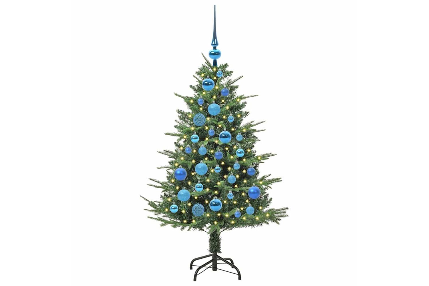 Vidaxl Artificial Pre-lit Christmas Tree With Ball Set Green 120 Cm-3