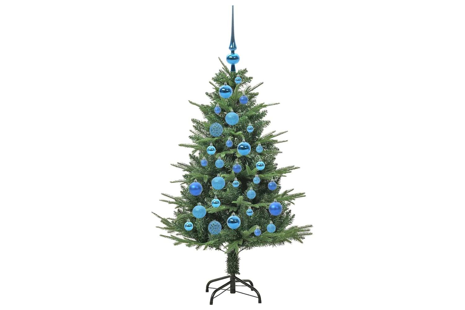 Vidaxl Artificial Pre-lit Christmas Tree With Ball Set Green 120 Cm-4