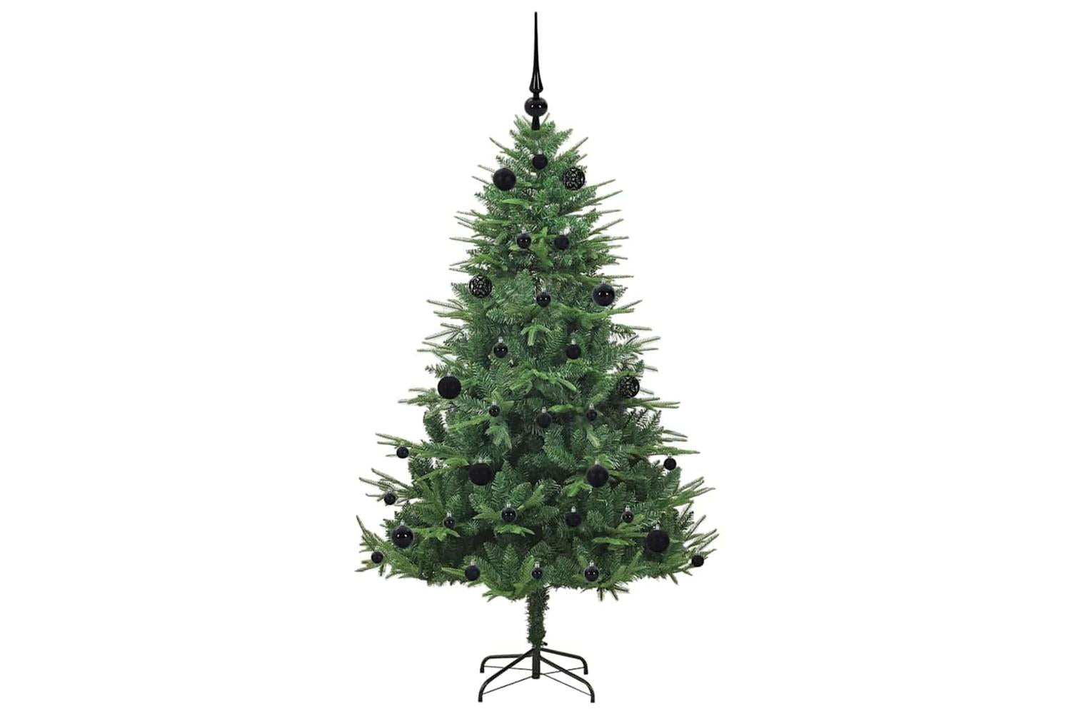 Vidaxl Artificial Pre-lit Christmas Tree With Ball Set Green 150 Cm-4
