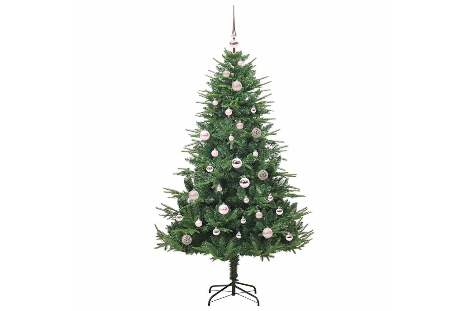 Vidaxl Artificial Pre-lit Christmas Tree With Ball Set Green 150 Cm-3
