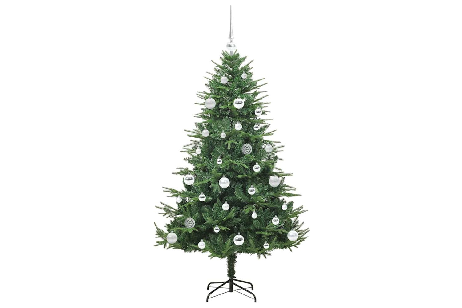 Vidaxl Artificial Pre-lit Christmas Tree With Ball Set Green 150 Cm-4