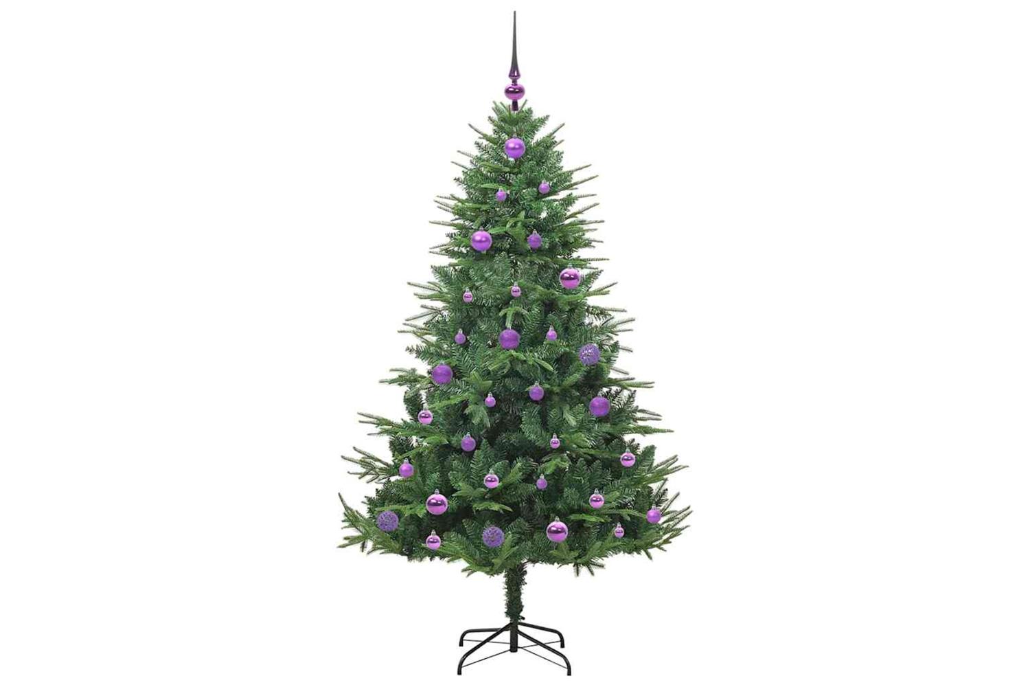 Vidaxl Artificial Pre-lit Christmas Tree With Ball Set Green 150 Cm-4