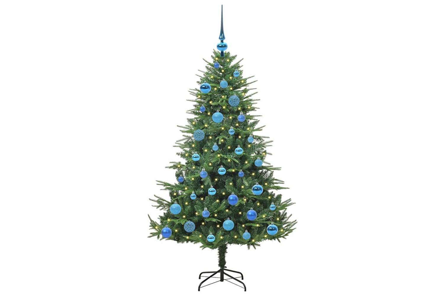Vidaxl Artificial Pre-lit Christmas Tree With Ball Set Green 150 Cm-3
