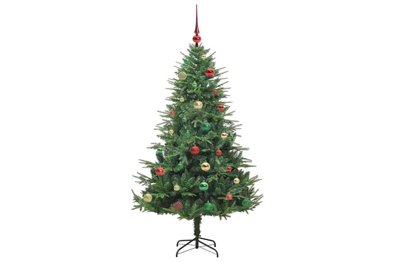 Vidaxl Artificial Pre-lit Christmas Tree With Ball Set Green 150 Cm-6