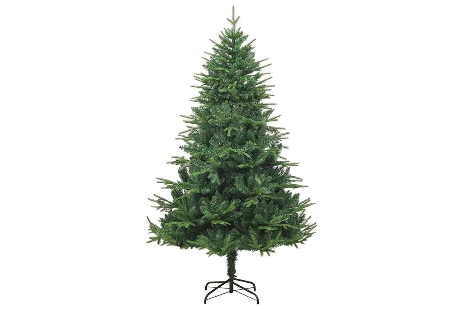 Vidaxl Artificial Pre-lit Christmas Tree Green 180 Cm Pvc And Pe-3