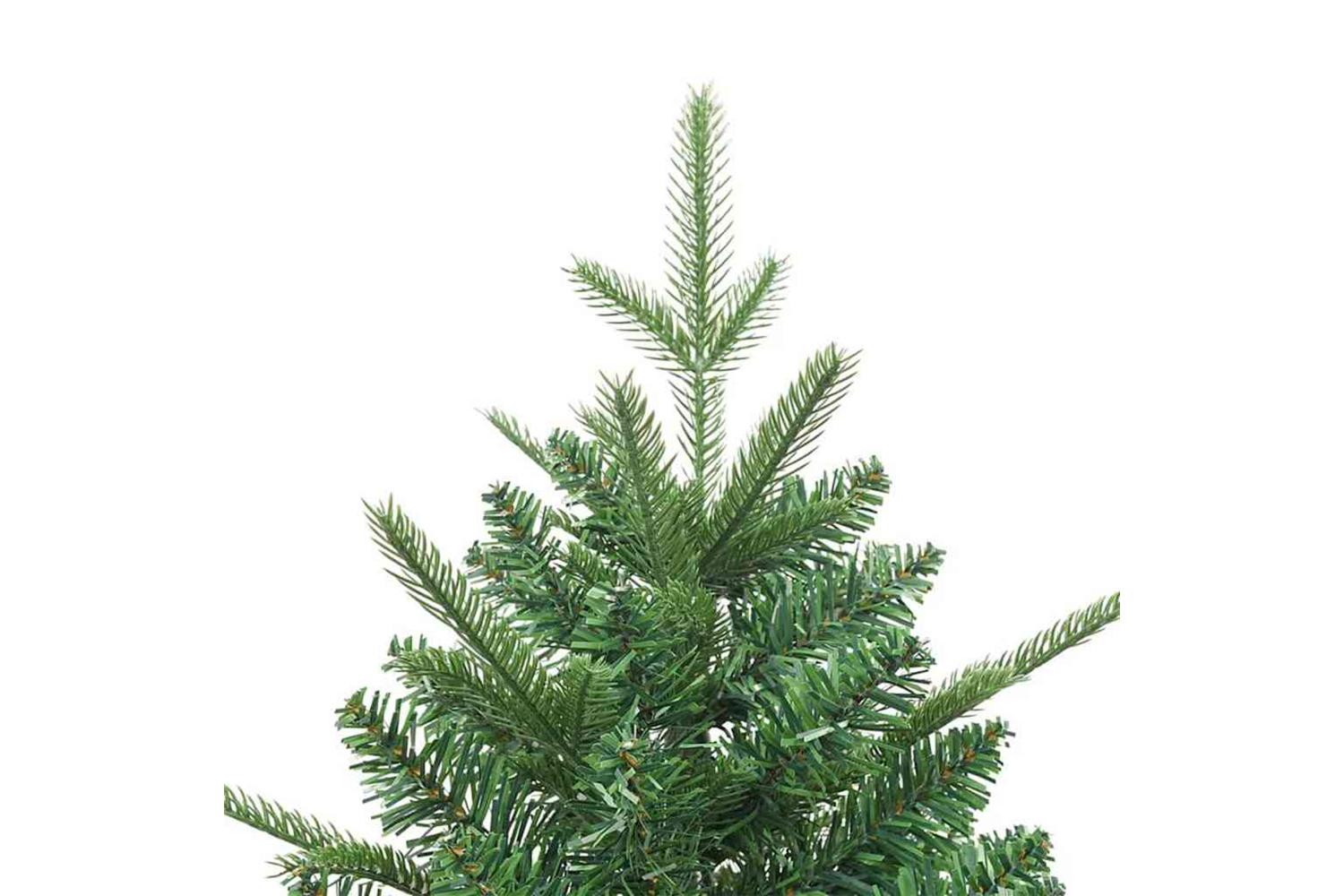 Vidaxl Artificial Pre-lit Christmas Tree Green 180 Cm Pvc And Pe-5