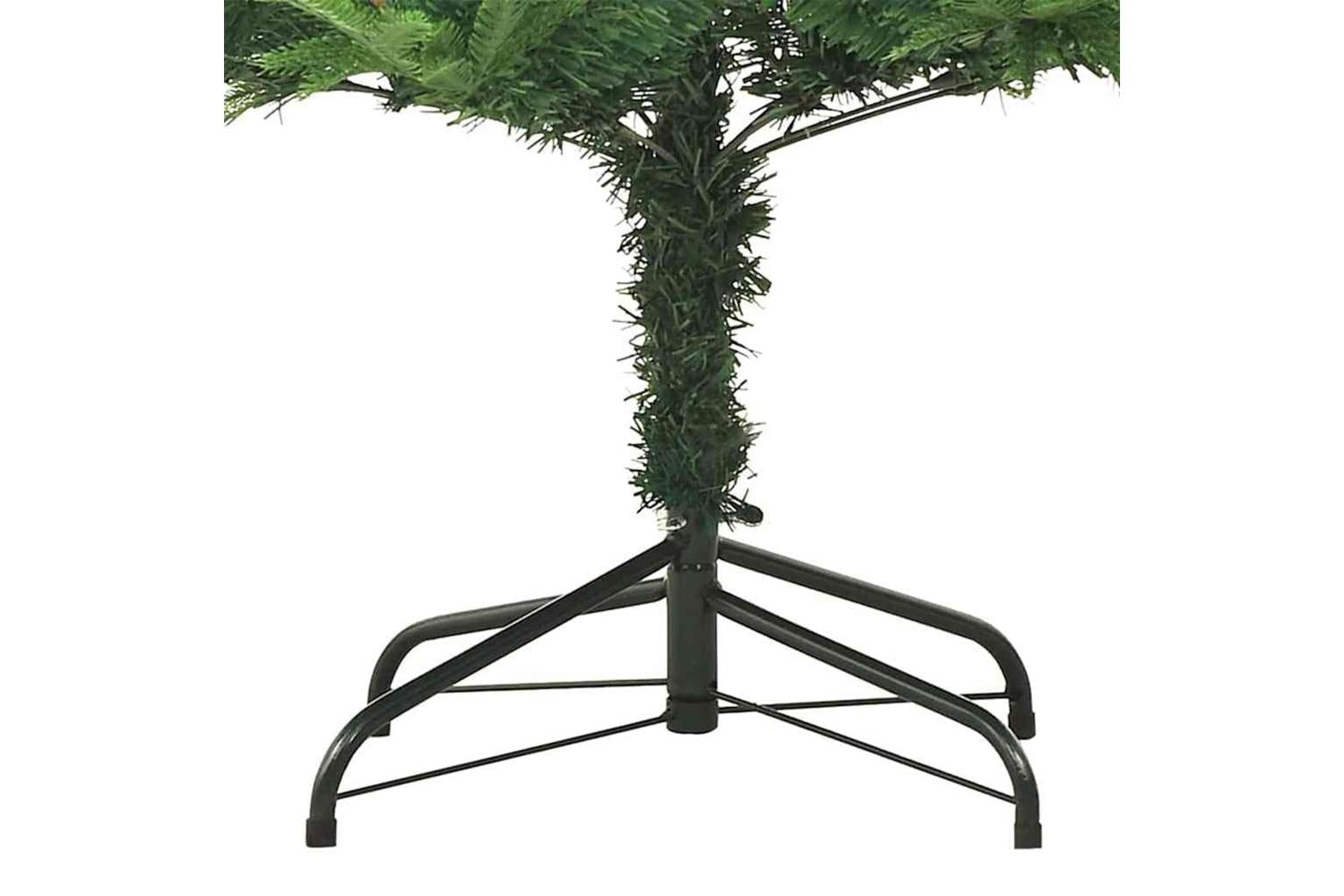 Vidaxl Artificial Pre-lit Christmas Tree Green 180 Cm Pvc And Pe-7