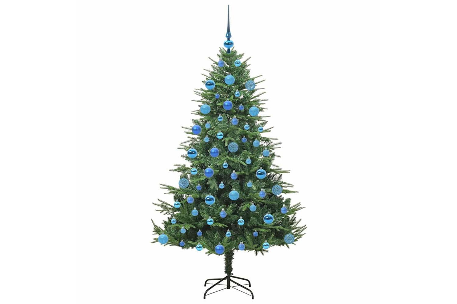 Vidaxl Artificial Pre-lit Christmas Tree With Ball Set Green 180 Cm-4