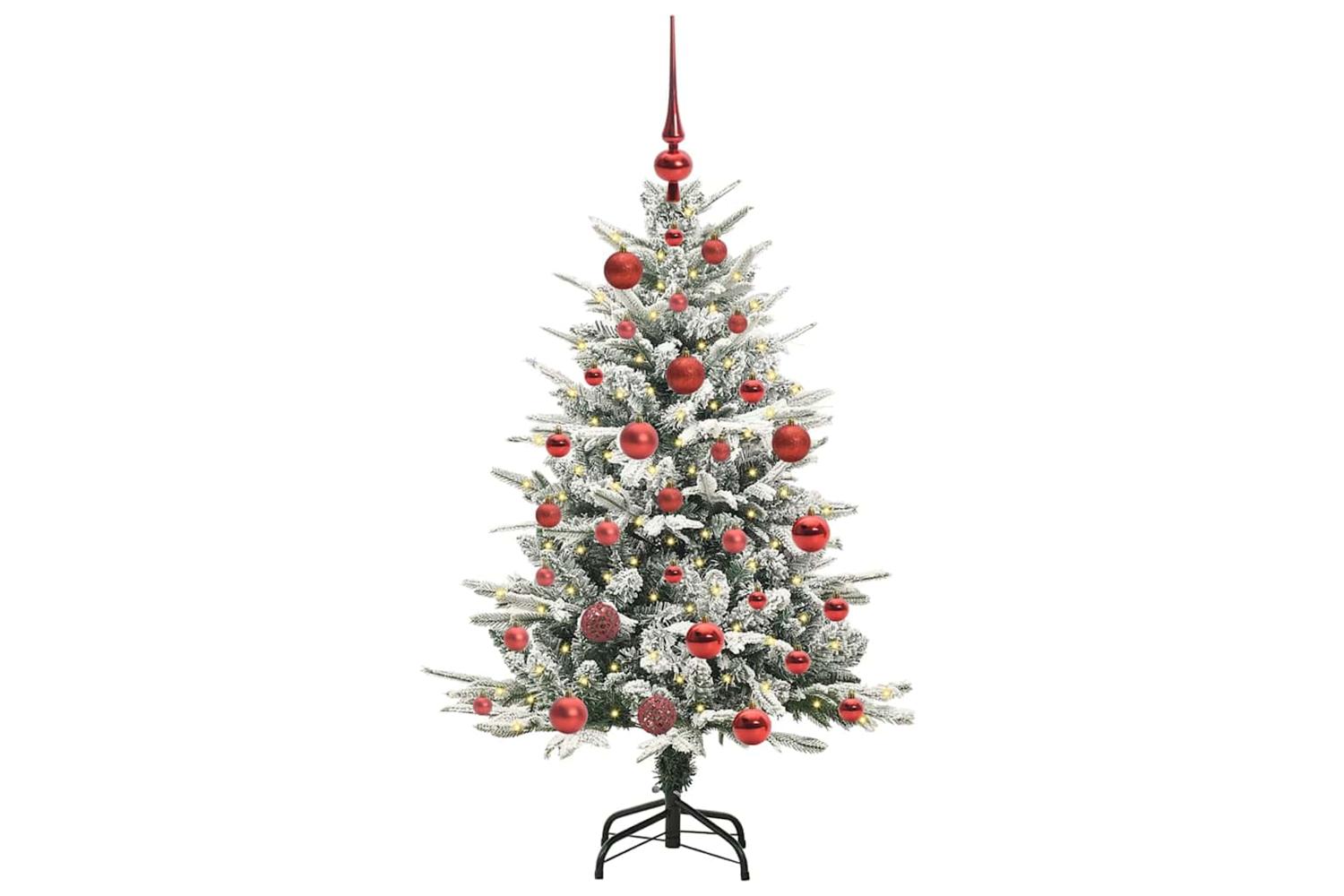 Vidaxl Artificial Pre-lit Christmas Tree With Ball Set Green 120 Cm-3
