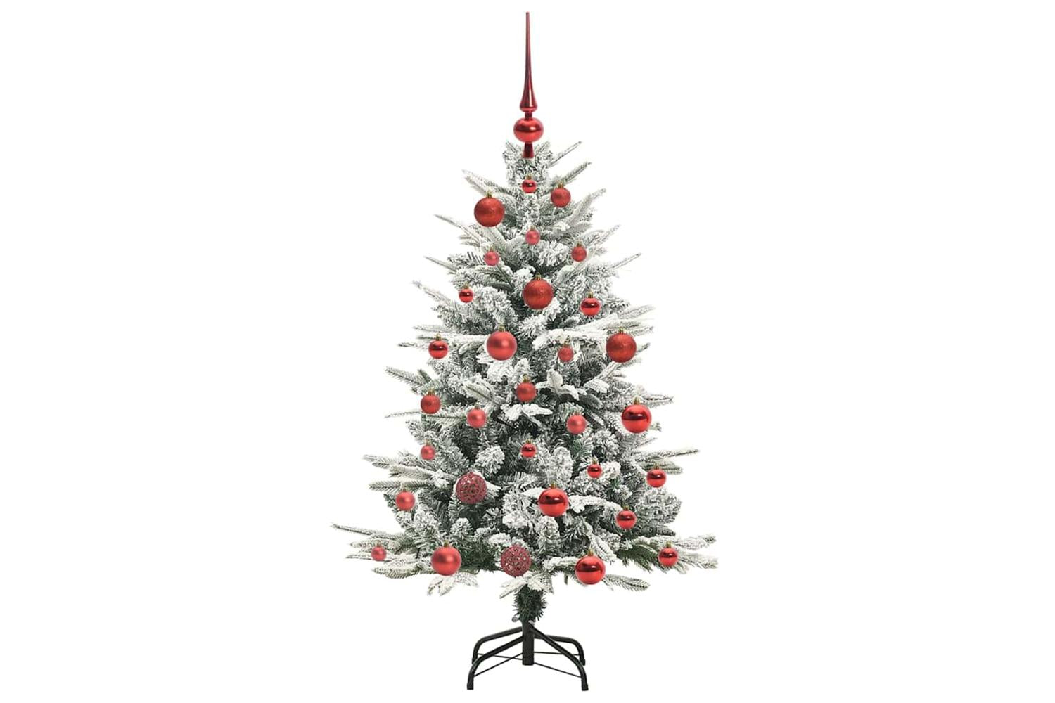 Vidaxl Artificial Pre-lit Christmas Tree With Ball Set Green 120 Cm-4