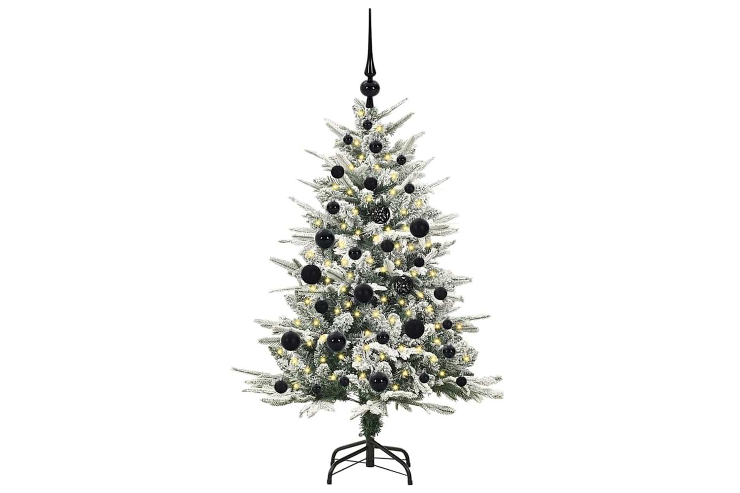Vidaxl Artificial Pre-lit Christmas Tree With Ball Set Green 120 Cm-3