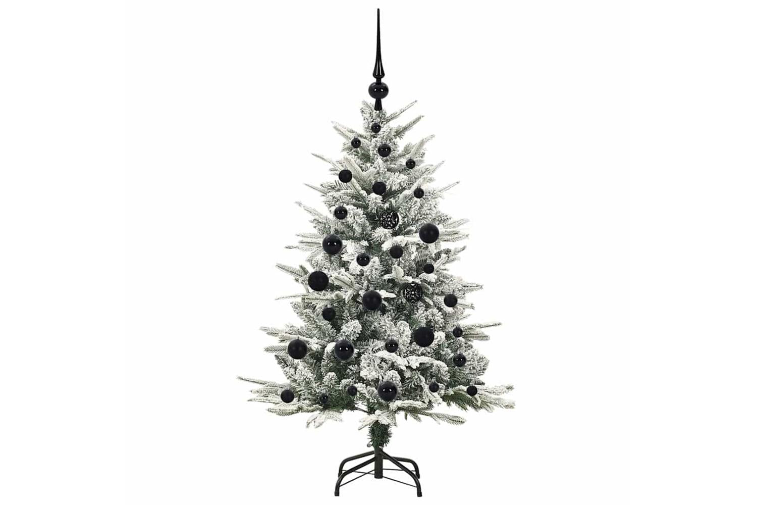 Vidaxl Artificial Pre-lit Christmas Tree With Ball Set Green 120 Cm-4