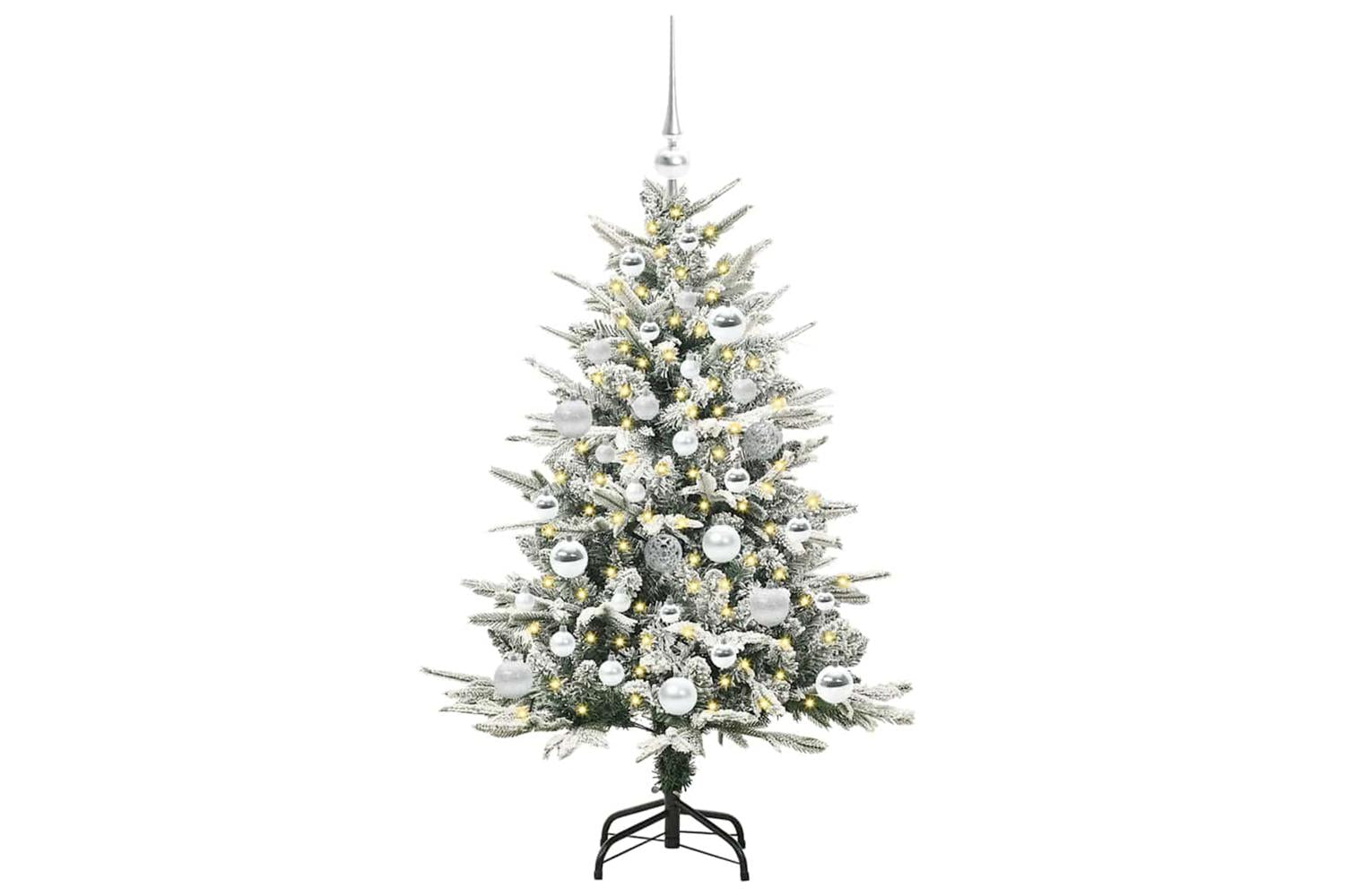 Vidaxl Artificial Pre-lit Christmas Tree With Ball Set Green 120 Cm-3