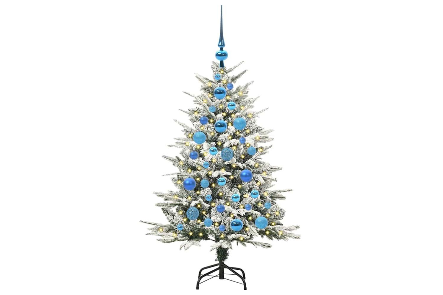 Vidaxl Artificial Pre-lit Christmas Tree With Ball Set Green 120 Cm-3