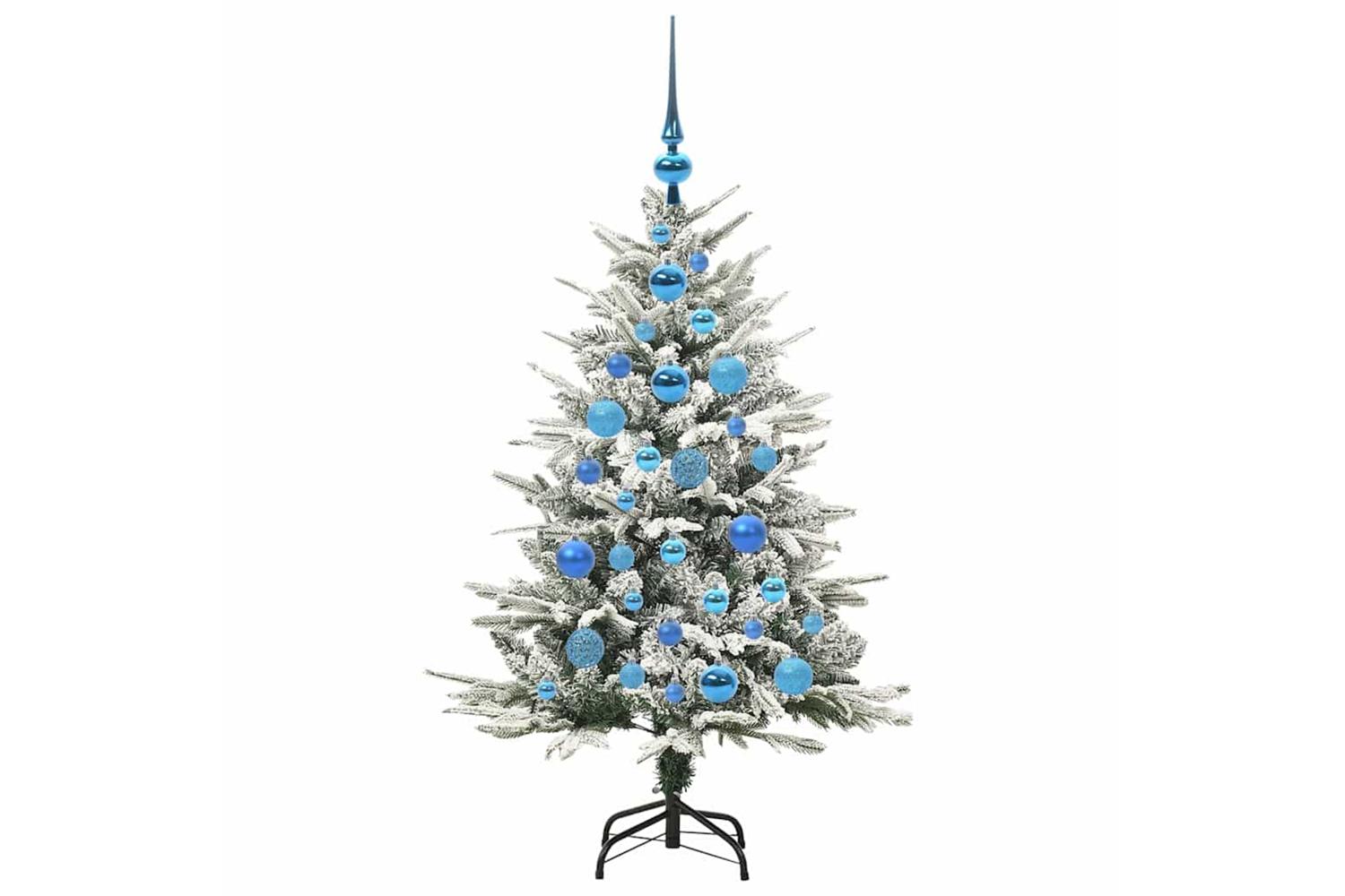 Vidaxl Artificial Pre-lit Christmas Tree With Ball Set Green 120 Cm-4