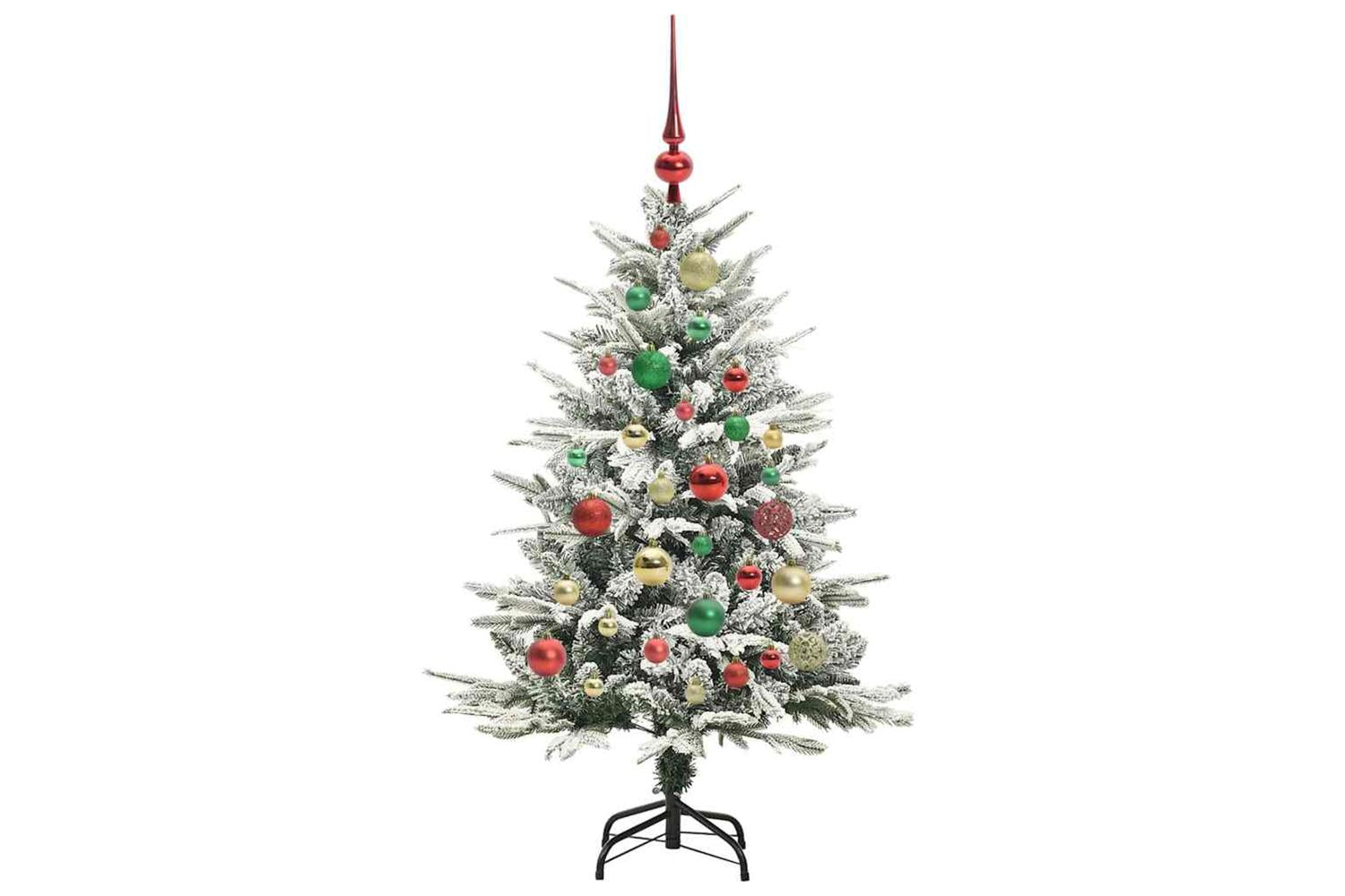 Vidaxl Artificial Pre-lit Christmas Tree With Ball Set Green 120 Cm-6