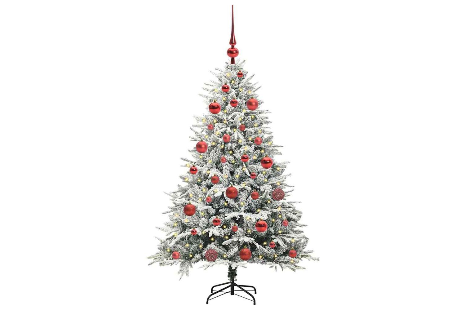 Vidaxl Artificial Pre-lit Christmas Tree With Ball Set Green 150 Cm-3
